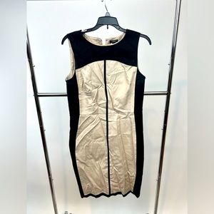 Ann Taylor Black & Cream Dress